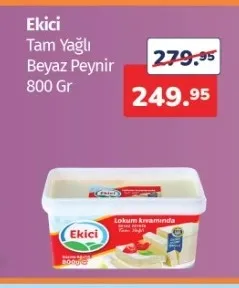 Ekici Tam Yağlı Beyaz Peynir 800 Gr