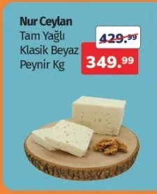 Nur Ceylan Tam Yağlı Klasik Beyaz Peynir Kg