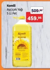 Komili Ayçiçek Yağı 5 Lt Pet