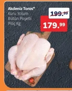 Akdeniz Toros Kuru Yolum Bütün Poşetli Piliç Kg