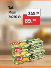 Tat Mısır 3X210 Gr