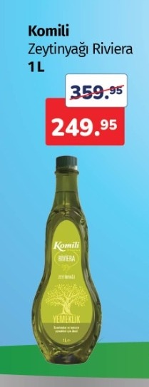 Komili Zeytinyağı Riviera 1 L