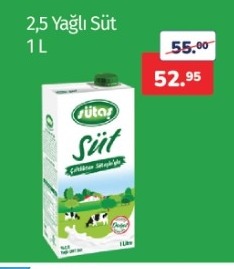 2,5 Yağlı Süt 1 L