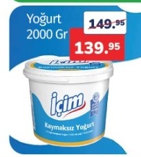 İçim Yoğurt 2000 Gr