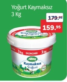 Sütaş Yoğurt Kaymaksız 3 Kg