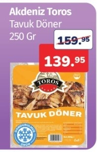 Akdeniz Toros Tavuk Döner 250 Gr