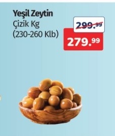 Yeşil Zeytin Çizik Kg