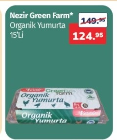 Nezir Green Farm Organik Yumurta 15'Li