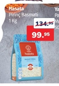 Hasata Pirinç Basmati 1 Kg