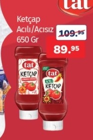 Tat Ketçap Acılı/Acısız 650 Gr