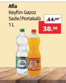 Afia Keyfim Gazoz Sade/Portakallı 1 L