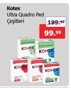 Kotex Ultra Quadro Ped Çeşitleri