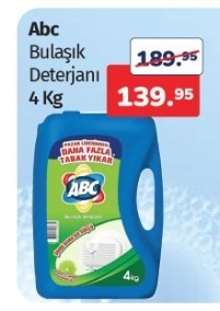 Abc Bulaşık Deterjanı 4 Kg