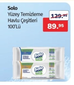 Solo Yüzey Temizleme Havlu Çeşitleri 100'Lü