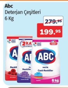 Abc Deterjan Çeşitleri 6 Kg