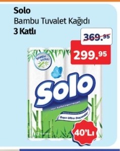 Solo Bambu Tuvalet Kağıdı 3 Katlı