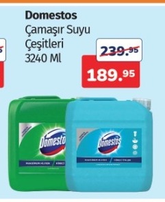 Domestos Çamaşır Suyu Çeşitleri 3240 Ml