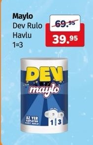 Maylo Dev Rulo Havlu 1=3