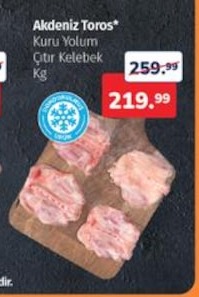 Akdeniz Toros Kuru Yulum Çıtır Kelebek Kg