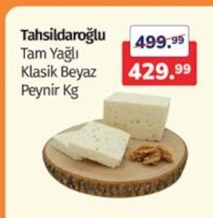 Tahsildaroğlu Tam Yağlı Klasik Beyaz Peynir Kg
