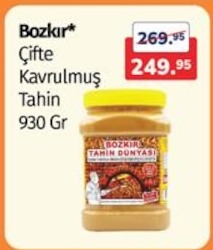 Bozkır Çifte Kavrulmuş Tahin 930 Gr