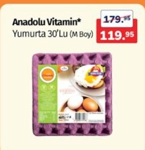 Anadolu Vitamin Yumurta 30'Lu (M Boy)