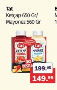 Tat Ketçap 650 Gr/ Mayonez 560 Gr