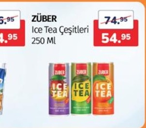 Züber Ice Tea Çeşitleri 250 Ml
