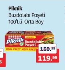 Piknik Buzdolabı Poşeti 100'Lü Orta Boy