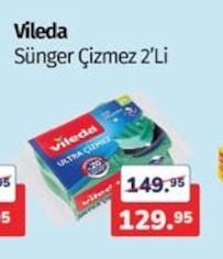 Vileda Sünger Çizmez 2'Li