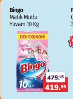 Bingo Matik Mutlu Yuvam 10 Kg