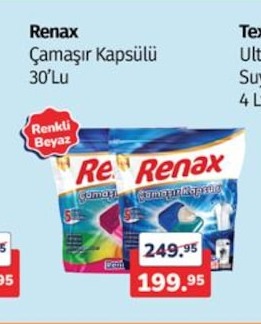 Renax Çamaşır Kapsülü 30'Lu