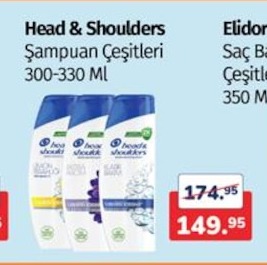 Head & Shoulders Şampuan Çeşitleri 300-330 Ml