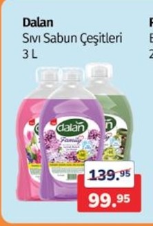 Dalan Sıvı Sabun Çeşitleri 3 L