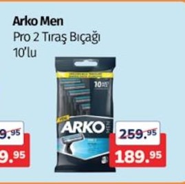 Arko Men Pro 2 Tıraş Bıçağı 10'Lu