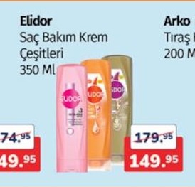 Elidor Saç Bakım Krem Çeşitleri 350 Ml
