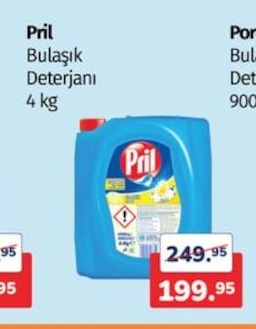 Pril Bulaşık Deterjanı 4 Kg