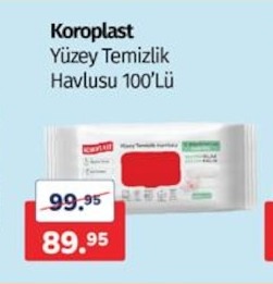 Koroplast Yüzey Temizlik Havlusu 100'Lü