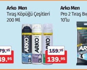 Arko Men Tıraş Köpüğü Çeşitleri 200 Ml