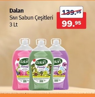 Dalan Sıvı Sabun Çeşitleri 3 Lt