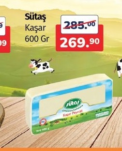 Sütaş Kaşar 600 Gr
