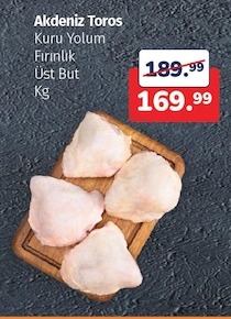 Akdeniz Toros Kuru Yolum Fırınlık Üst But Kg