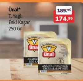Ünal T. Yağlı Eski Kaşar 250 Gr