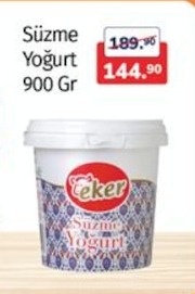 Teker Süzme Yoğurt 900 Gr