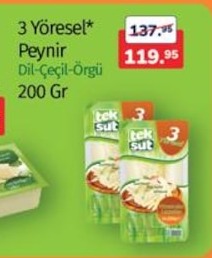3 Yöresel Peynir Dil-Çeçil-Örgü 200 Gr