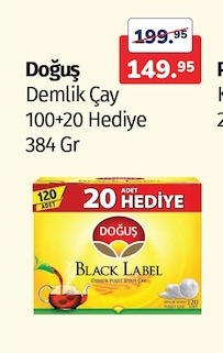 Doğuş Demlik Çay 100+20 Hediye 384 Gr