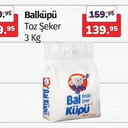 Ballkupu Toz Şeker 3 Kg
