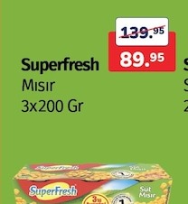 Superfresh Mısır 3X200 Gr
