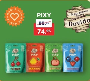 Pixy Vitaminli Meyveli Şekerleme 74.95