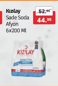 Kızılay Sade Soda Afyon 6X200 Ml 44.95